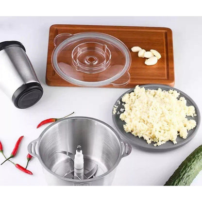 Processador e Triturador de Alimentos Elétrico Grande 2 Litros - Carnes, Grãos e Vegetais