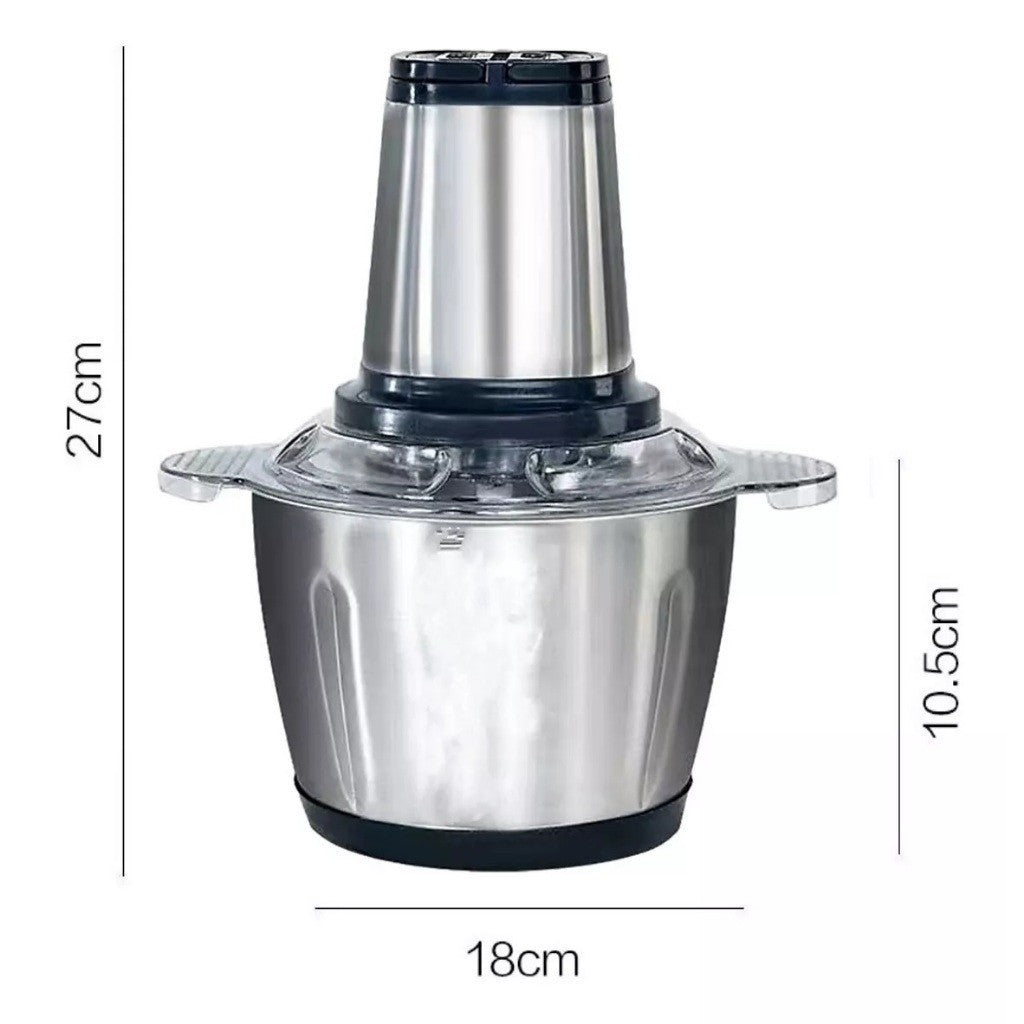 Processador e Triturador de Alimentos Elétrico Grande 2 Litros - Carnes, Grãos e Vegetais